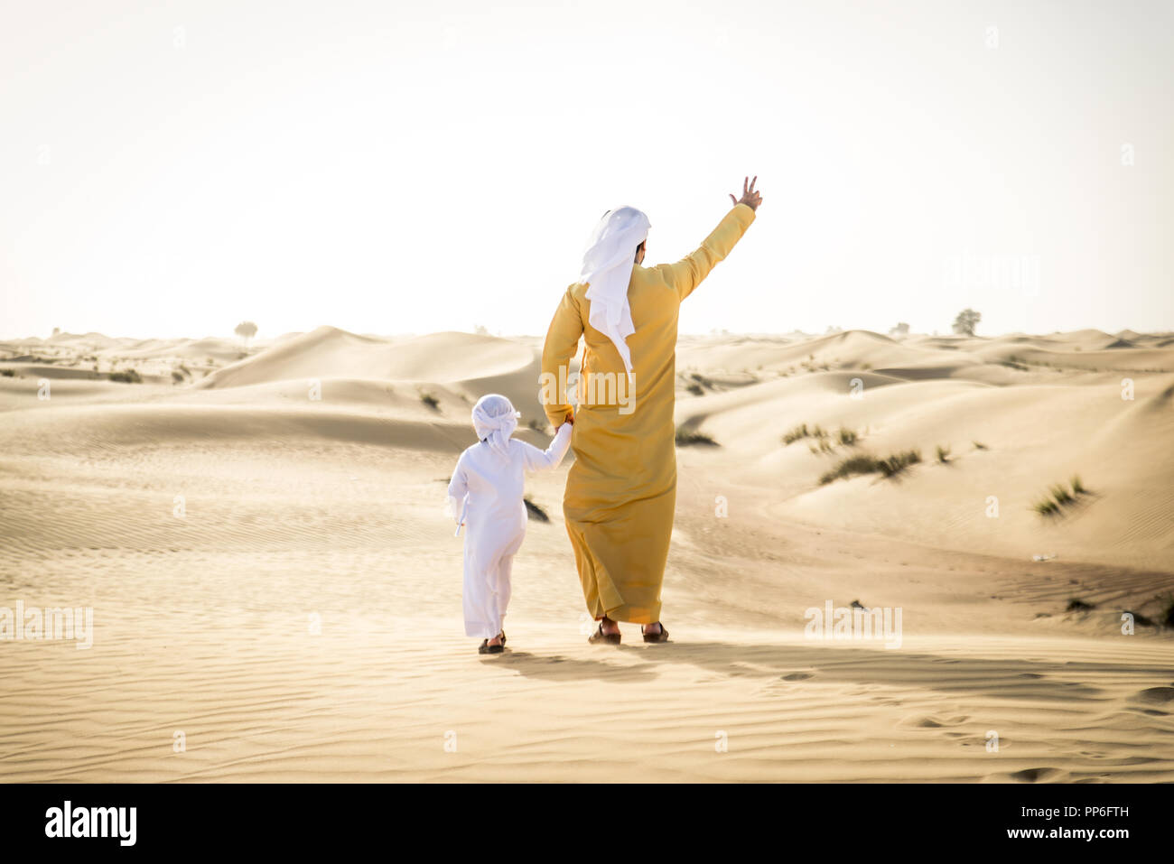 Child having fun in desert hi-res stock photography and images - Alamy