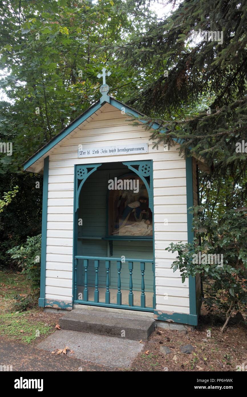 One of the stations of the cross at Mount Angel Abbey in Mount Angel