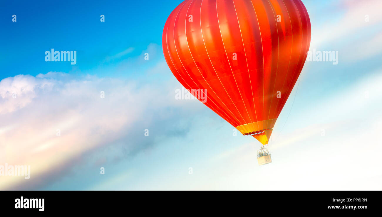 Hot Air Balloon Landing Stock Photo Alamy