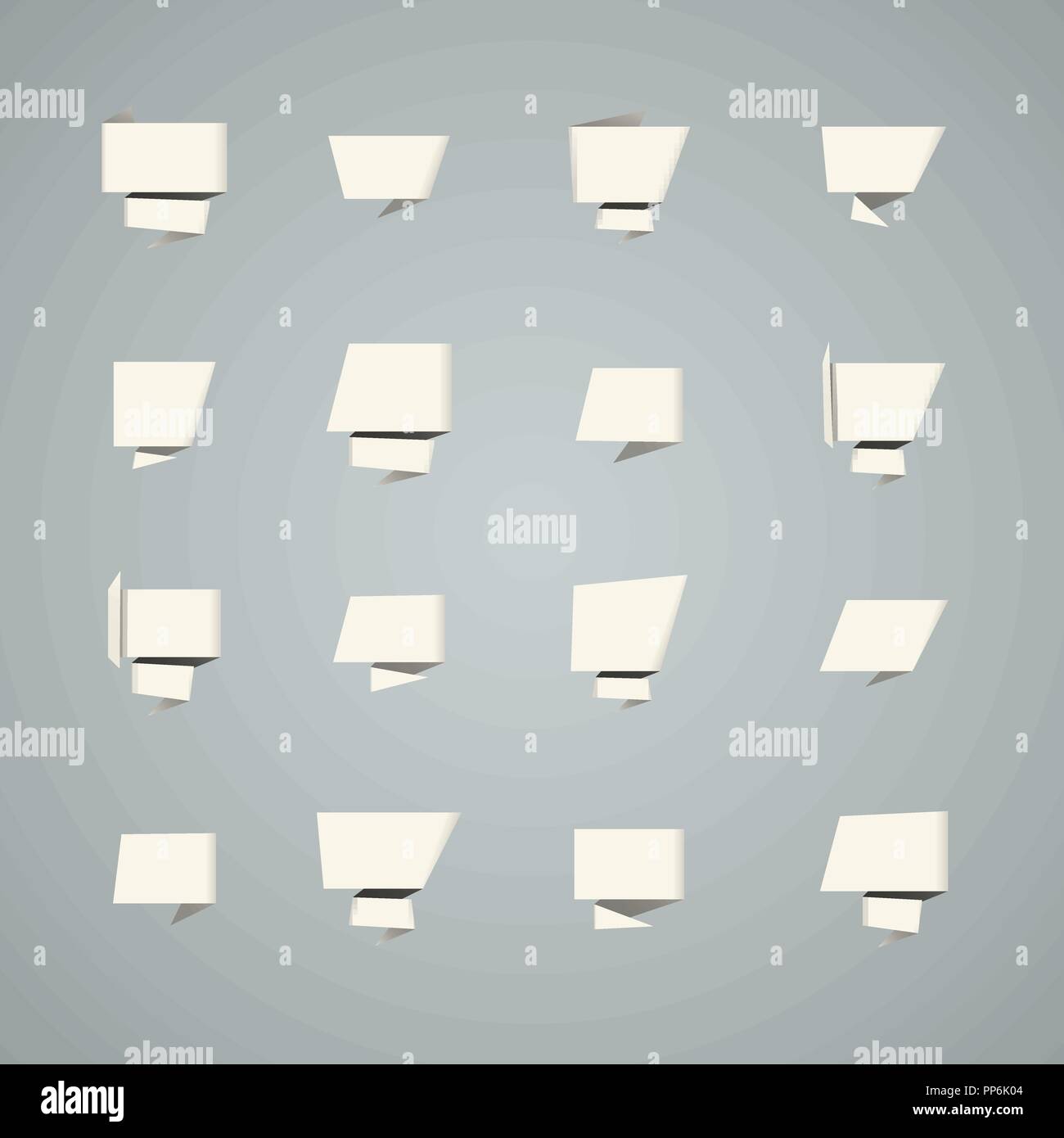 Bubble speech white. Vector illustration. Set of icons Stock Vector ...