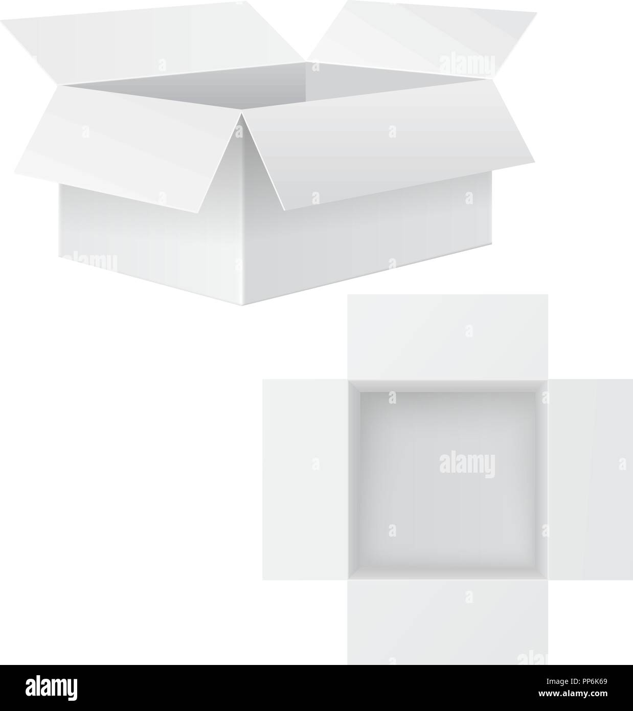 White paper blank mockup Cut Out Stock Images Pictures Alamy