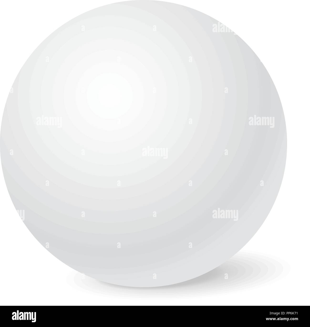 white sphere mockup 3d template stock vector art illustration