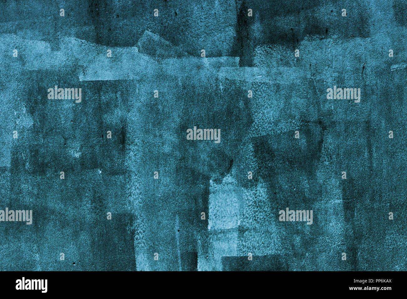 Concrete wall with dark blue paint layer, grungy background photo ...