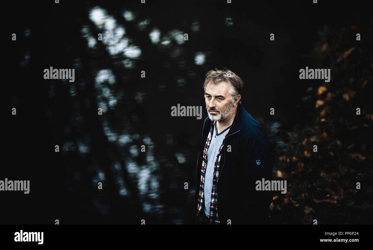 Vendome (northcentral France). Portrait of Yann Tiersen, French (from Brittany) musician