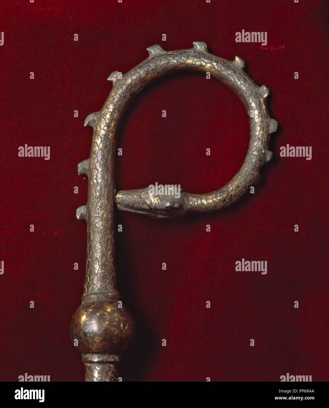 Crosier of Arnau de Gurb. Bronze, 13th century. Barcelona