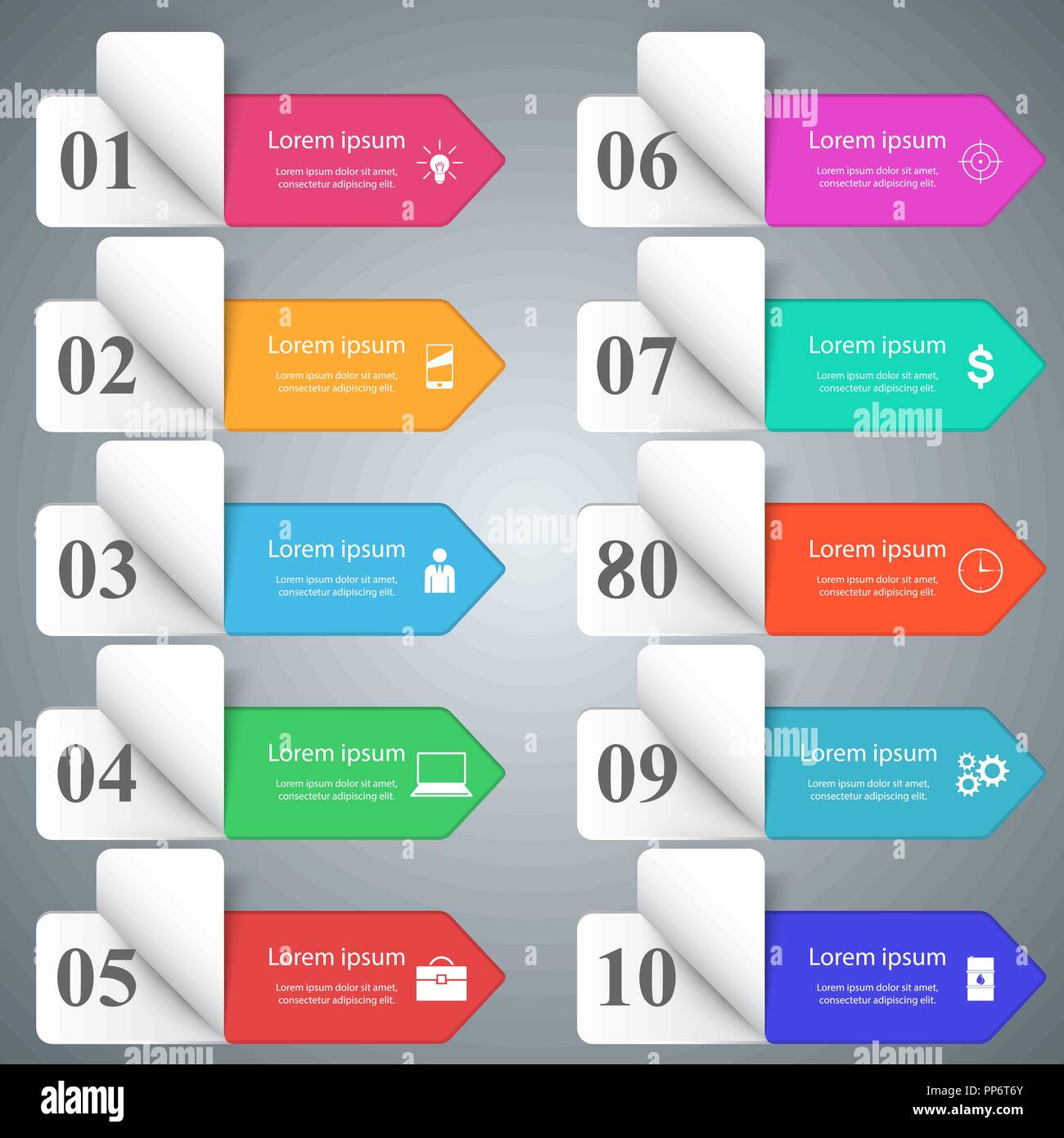 Infographic Design List Of 10 Items Stock Vector Image Art Alamy Infographic Design List Of 10 Items Stock Vector Image Art Alamy
