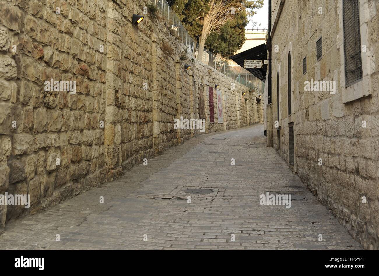 Israel. Jerusalem. Via Dolorosa. Street of Old City, which