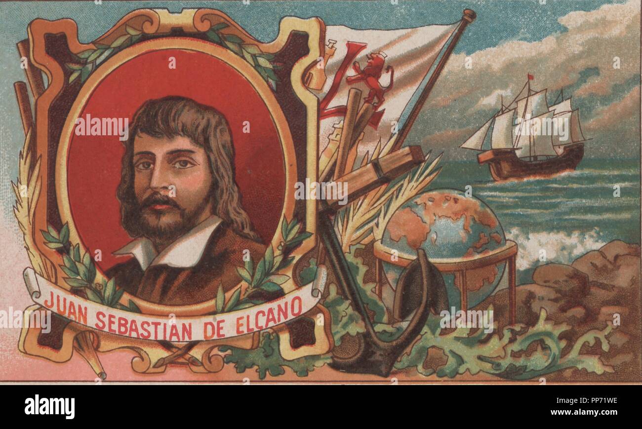 Juan Sebastián Elcano (1476-1526).  Marino y descubridor que participó en la primera vuelta al munso. Stock Photo