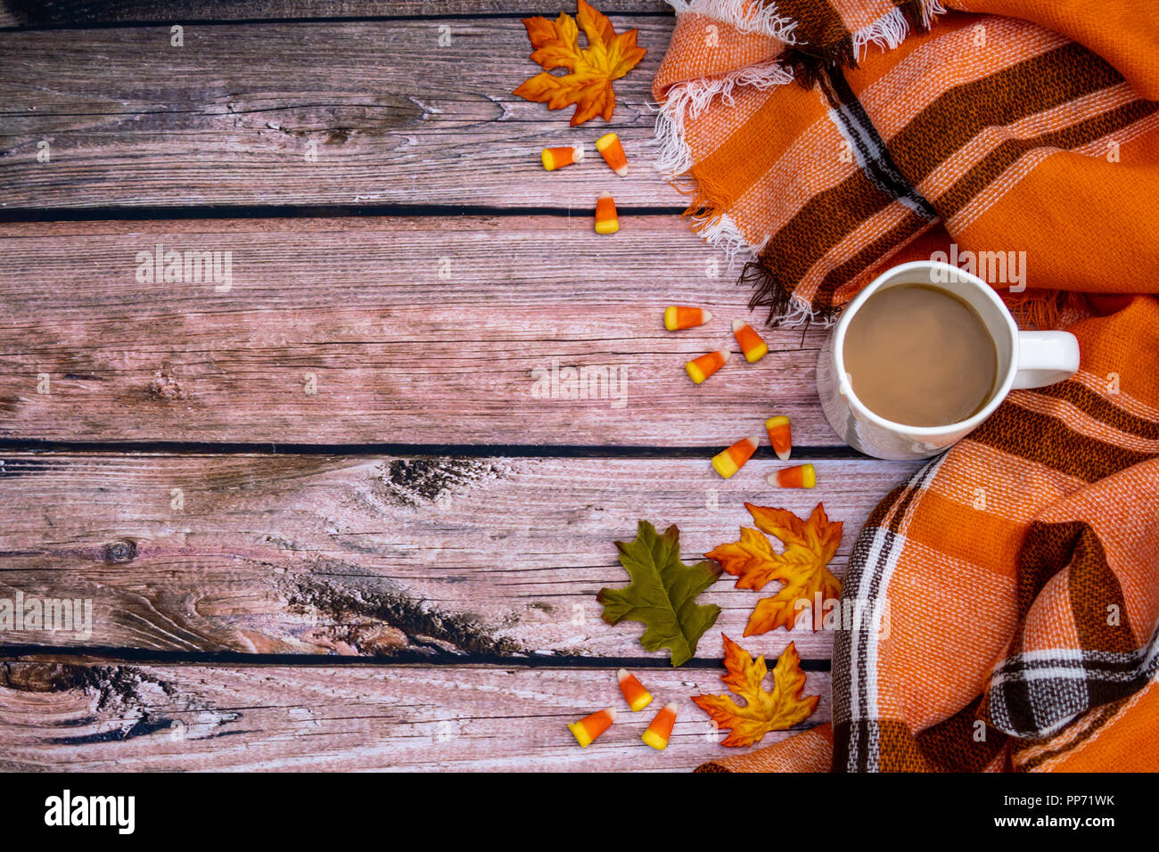 autumn coffee background