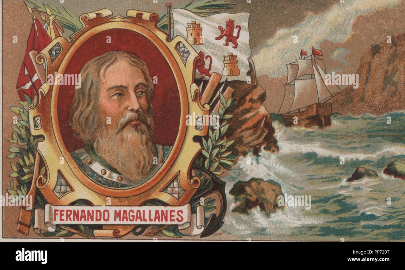 Fernando Magallanes (1480-1521). Navegante y descubridor portugués. Stock Photo