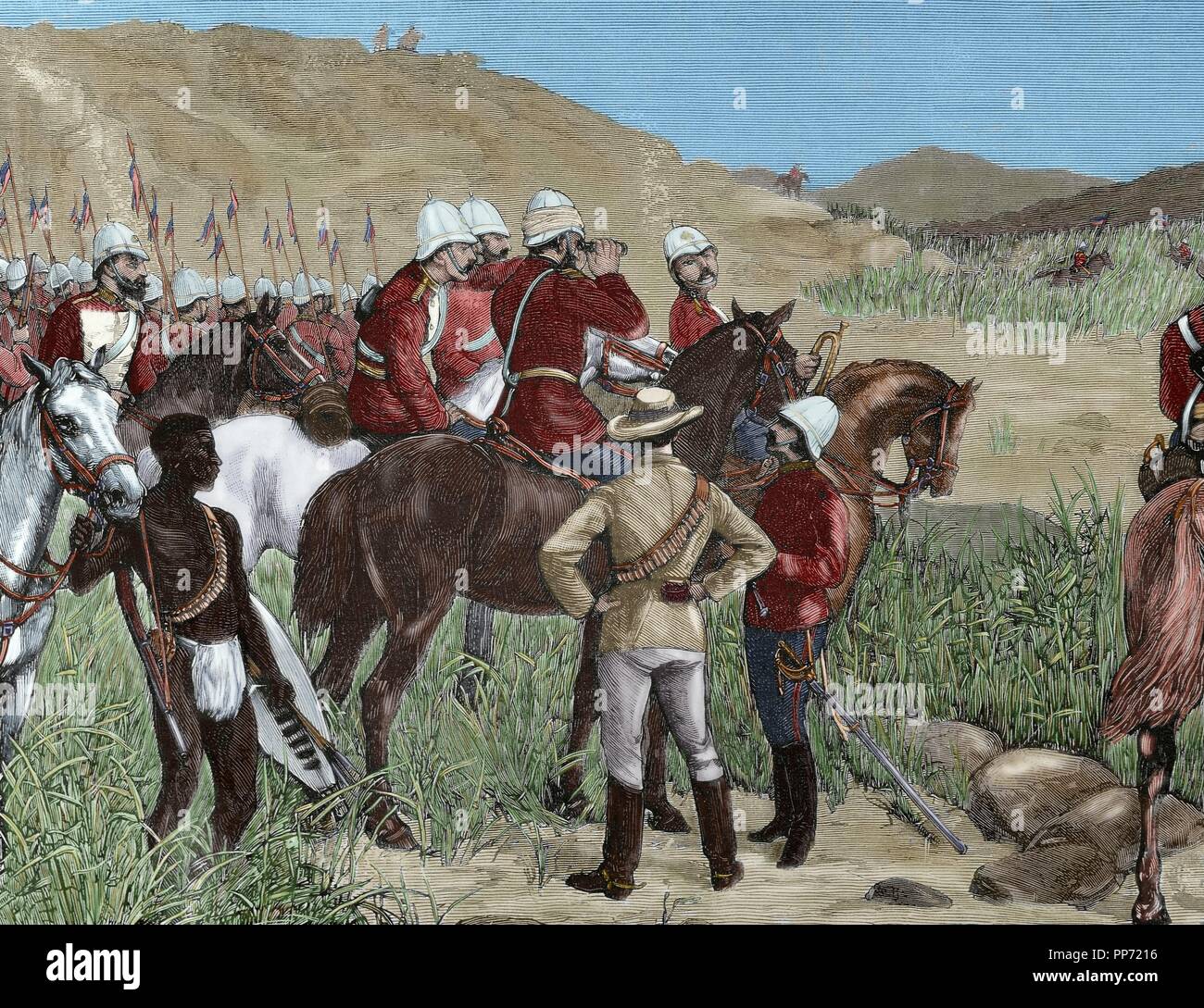 AngloZulu War, 1879. Capture of Cetshwayo. The detachment of the Major