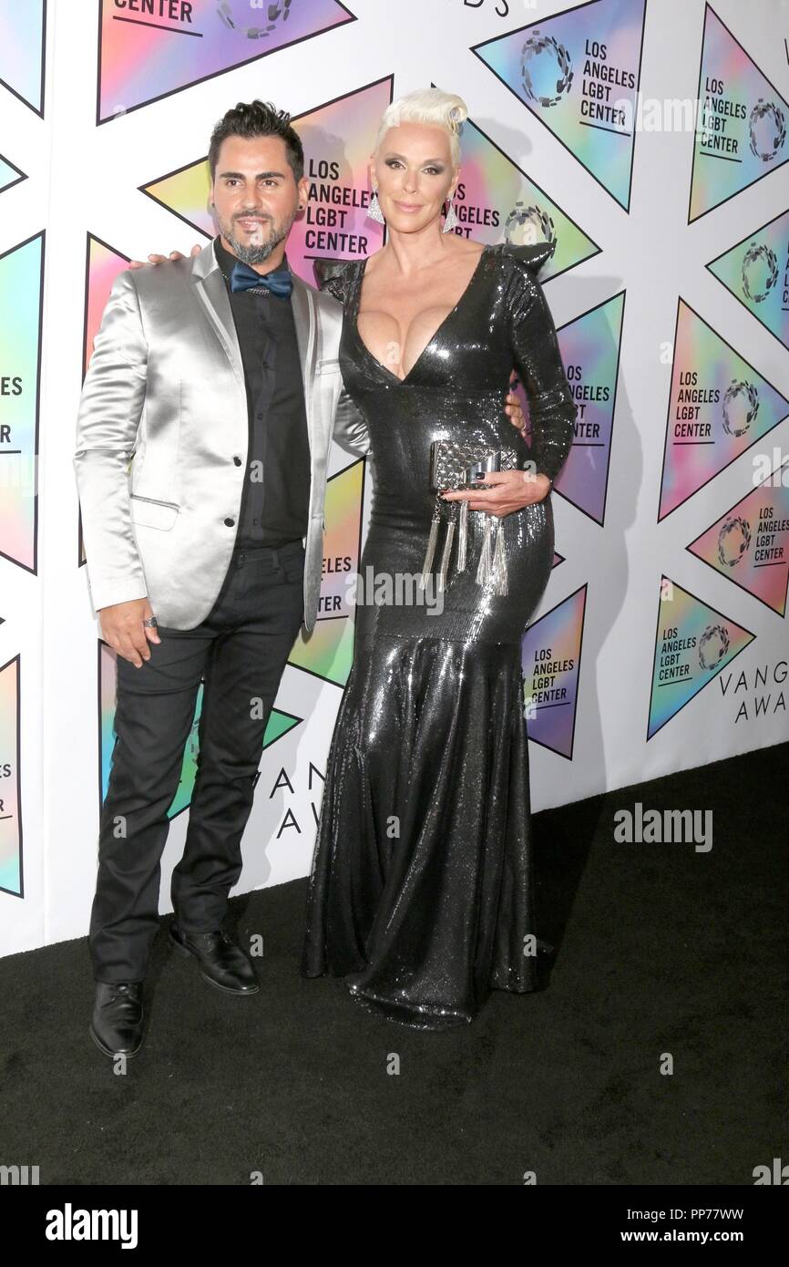 Beverly Hills, CA. 22nd Sep, 2018. Mattia Dessi, Brigitte Nielsen at arrivals for Los Angeles LGBT Center's 49th Anniversary Gala Vanguard Awards, The Beverly Hilton, Beverly Hills, CA September 22, 2018. Credit: Priscilla Grant/Everett Collection/Alamy Live News Stock Photo