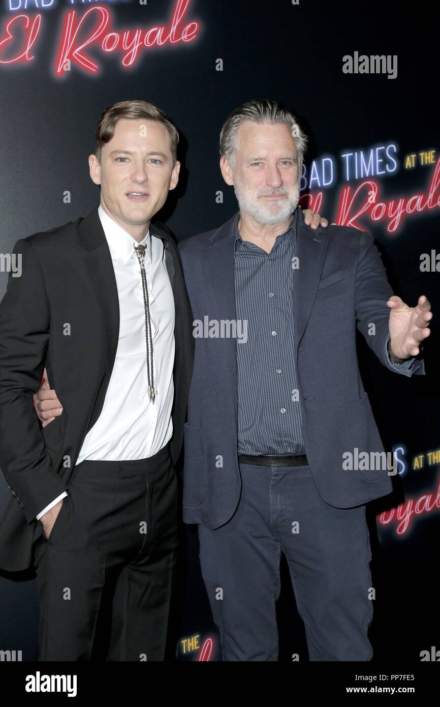 Lewis Pullman Bill Pullman At Arrivals For Bad Times At The El Royale Premiere Tcl Chinese
