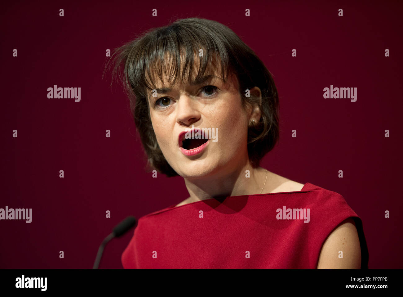 Liverpool, UK. 24th Sep, 2018. Johanna Baxter, Cunninghame North Labour, speaks at the Labour Party Conference in Liverpool. Credit: Russell Hart/Alamy Live News Stock Photo