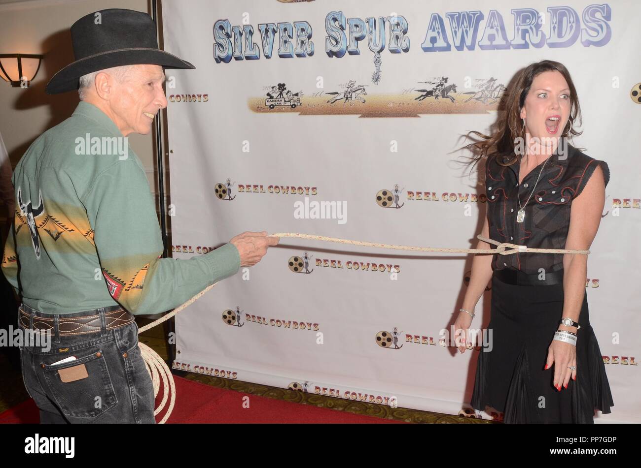 Johnny Crawford, Kira Reed Lorsch at arrivals for 21st Annual Silver Spur Awards, The Sportsmen's Lodge, Studio City, CA September 21, 2018. Photo By: Priscilla Grant/Everett Collection Stock Photo
