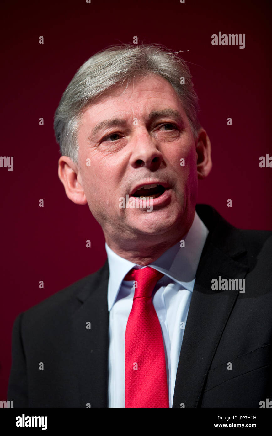 Liverpool, UK. 24th September 2018. Richard Leonard, Leader of the Scottish Labour Party, speaks at the Labour Party Conference in Liverpool. © Russell Hart/Alamy Live News. Stock Photo