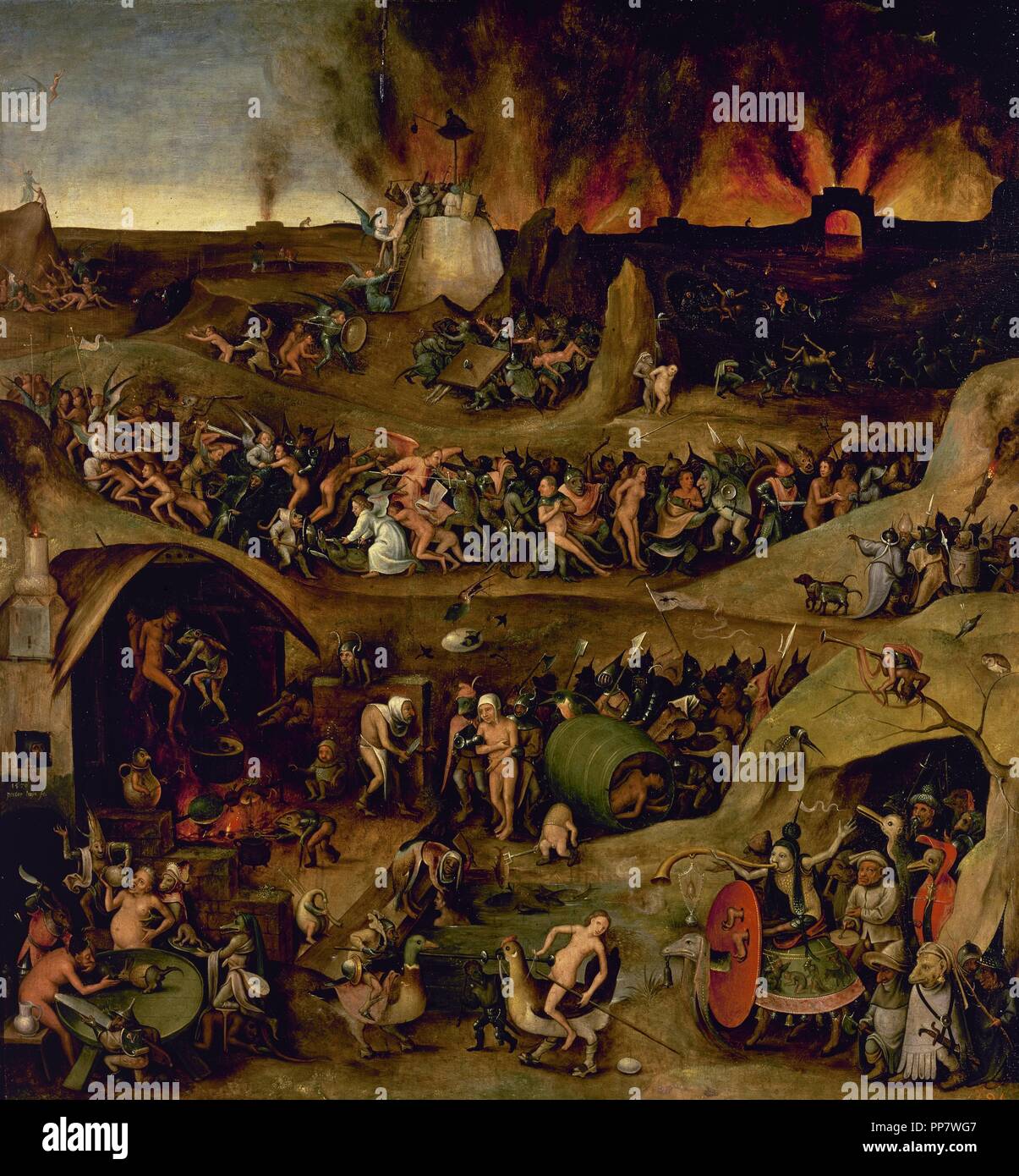 Pieter Huys (ca.1519-ca.1584). Flemish painter. Inferno, 1570. Prado ...