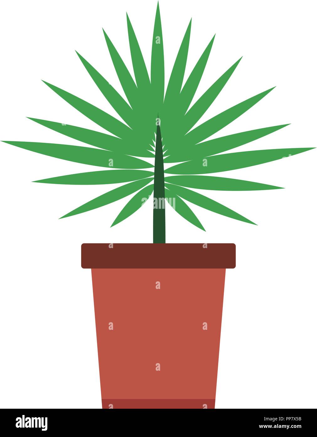 Plant in pot isolated Stock Vector Image & Art - Alamy