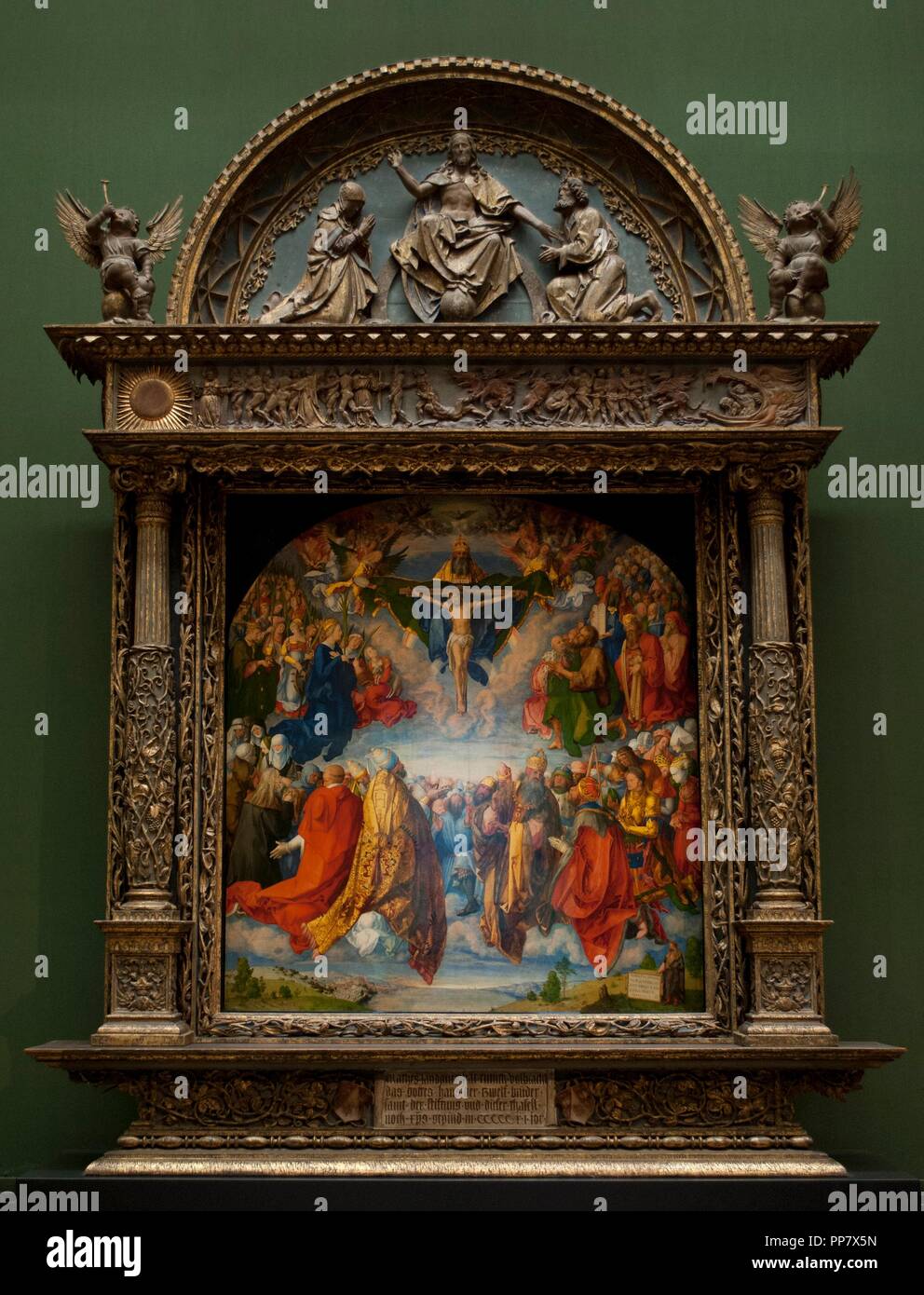 Albrecht Durer. German Renaissance artist. Adoration of the Trinity, 1511.  Kunsthistorisches Museum (Art History Museum). Vienna. Austria Stock Photo  - Alamy