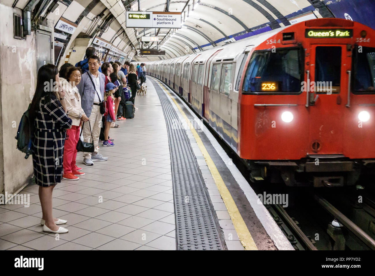 Lambeth north underground station train tube tube subway public