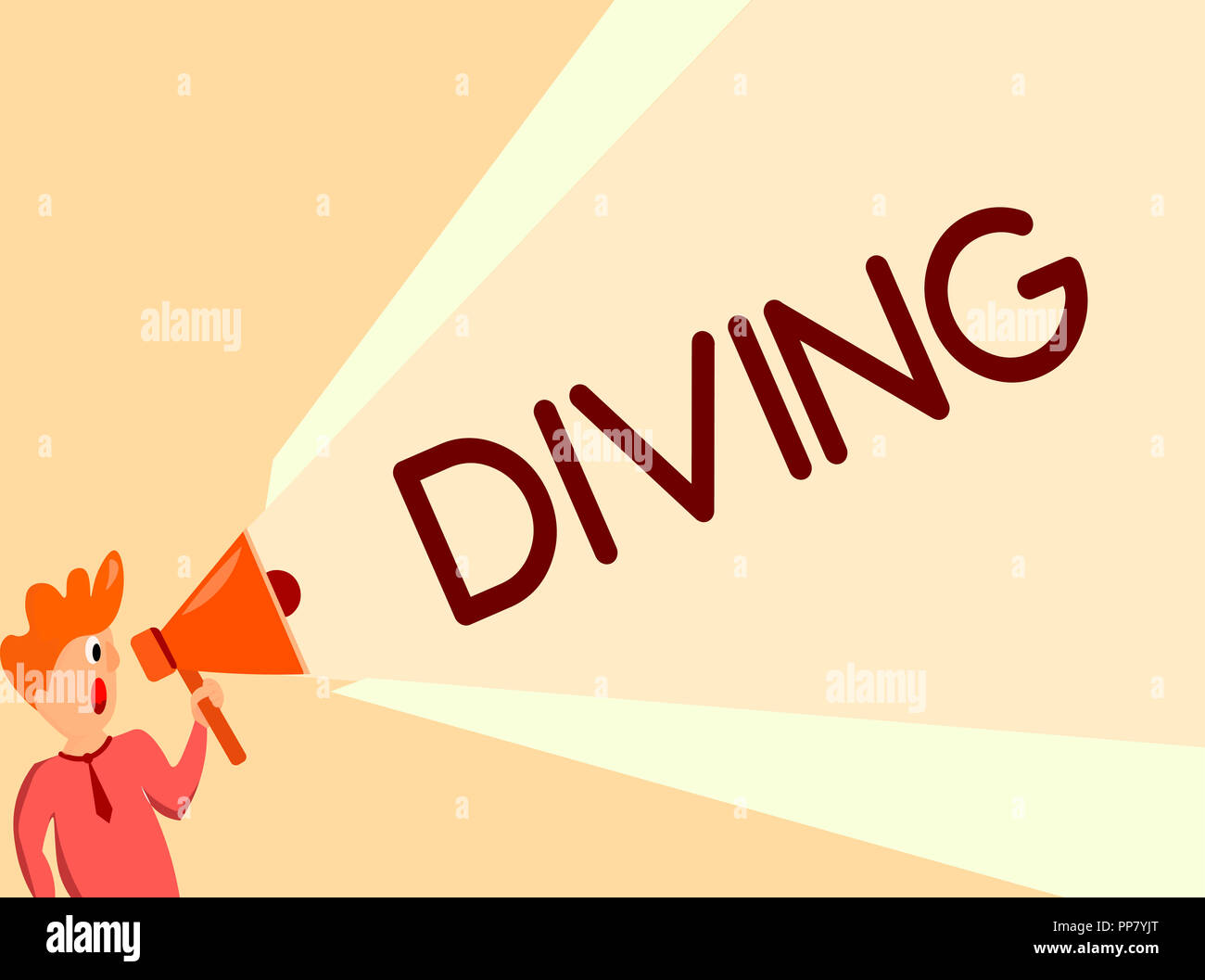Writing note showing Diving. Business photo showcasing sport or ...