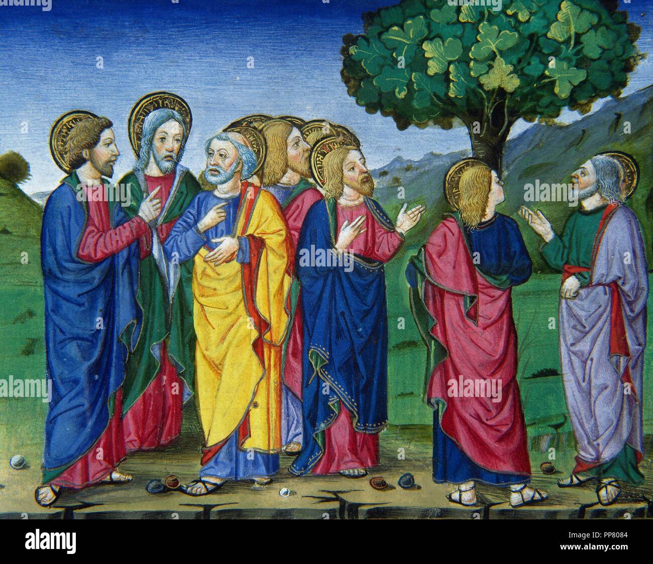 Cristofor de Premis (14401486). Italian miniaturist. Jesus looks for