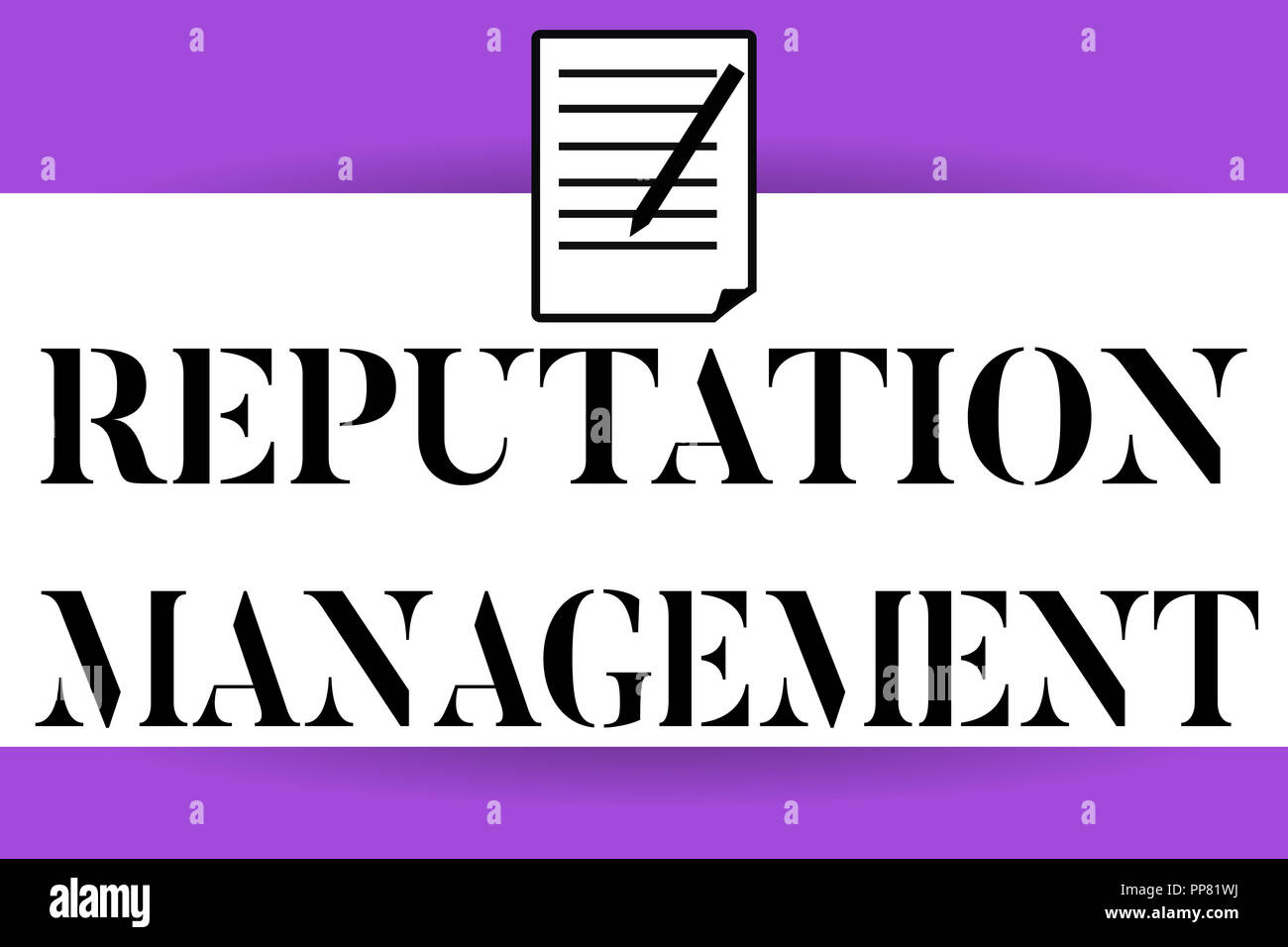 Handwriting text writing Reputation Management. Concept meaning ...