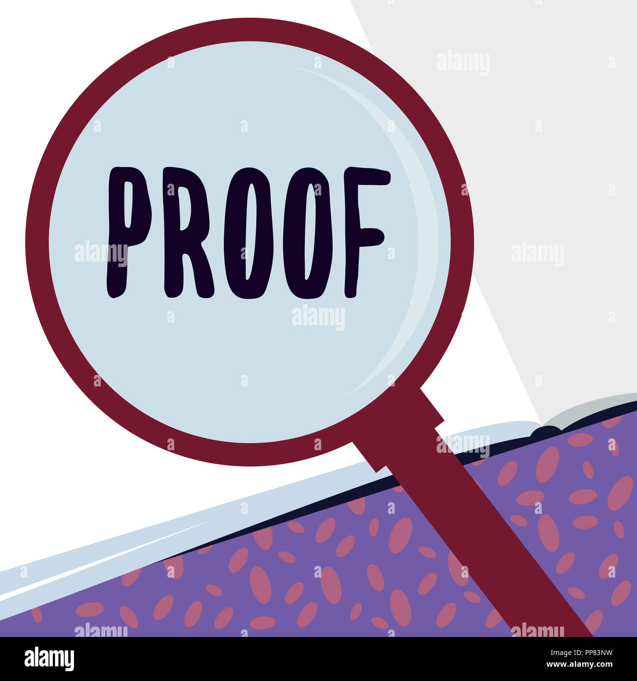 Writing note showing Proof. Business photo showcasing evidence or argument  establishing fact or truth of statement Stock Photo - Alamy