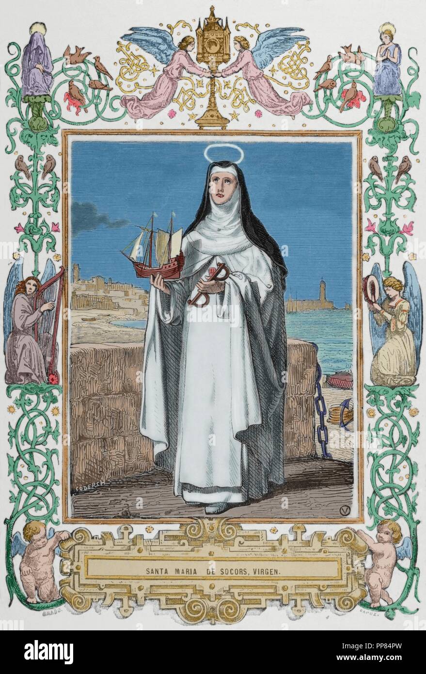 Maria de Cervello 1230-1290 . First religious of the Order of the