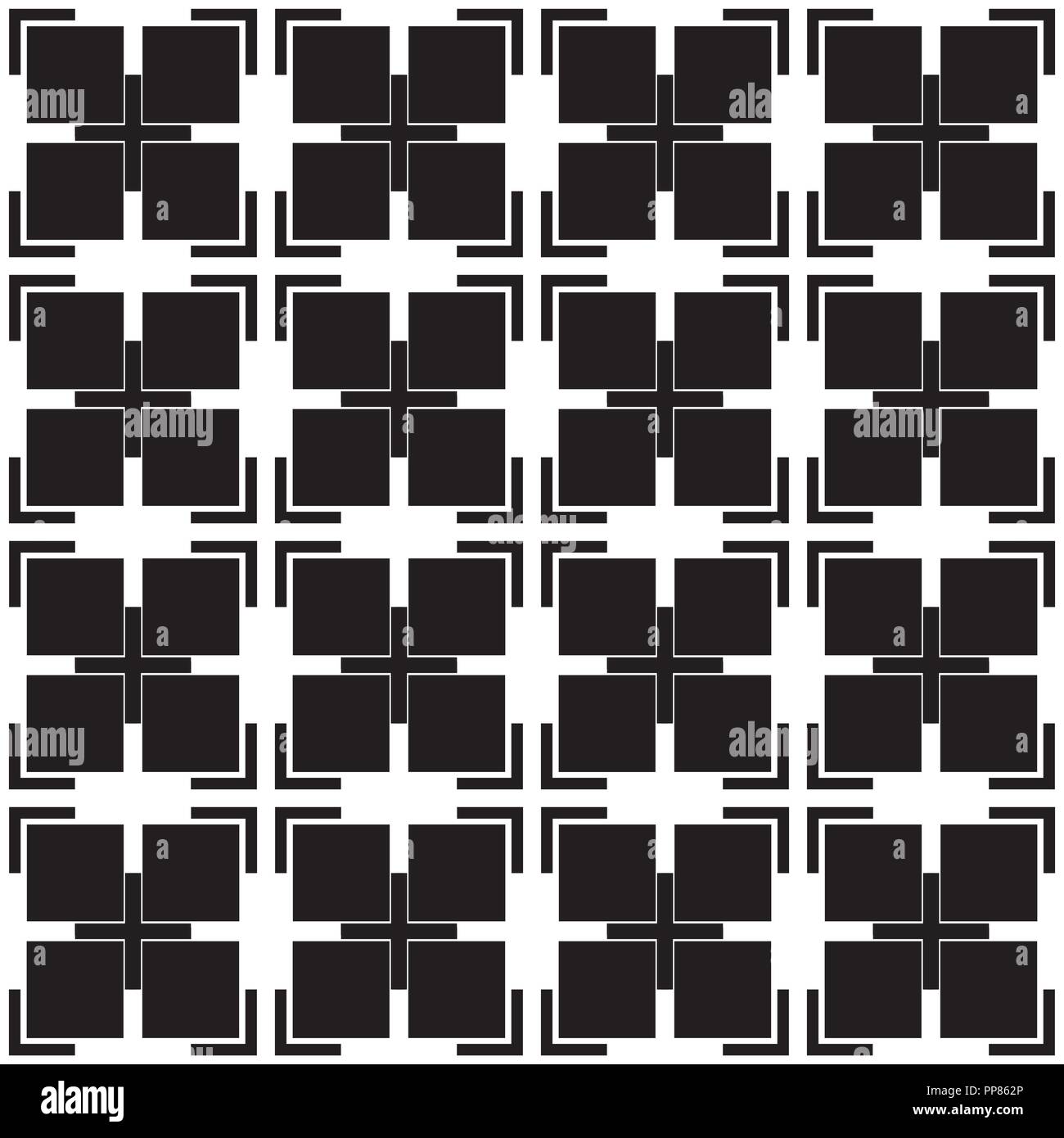 Vector illustration of a seamless texture with squares and lines Stock ...