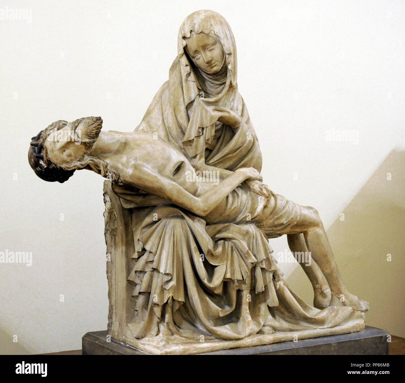 Vintage Jesus And Mary Vintage Chalk Statue Of Pieta our Sorrowful