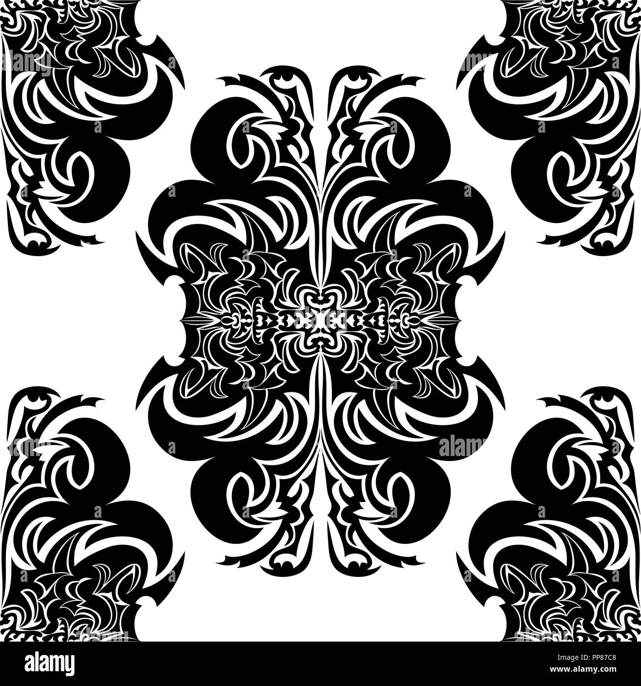 Seamless texture with decorative ornaments Stock Vector Image & Art - Alamy