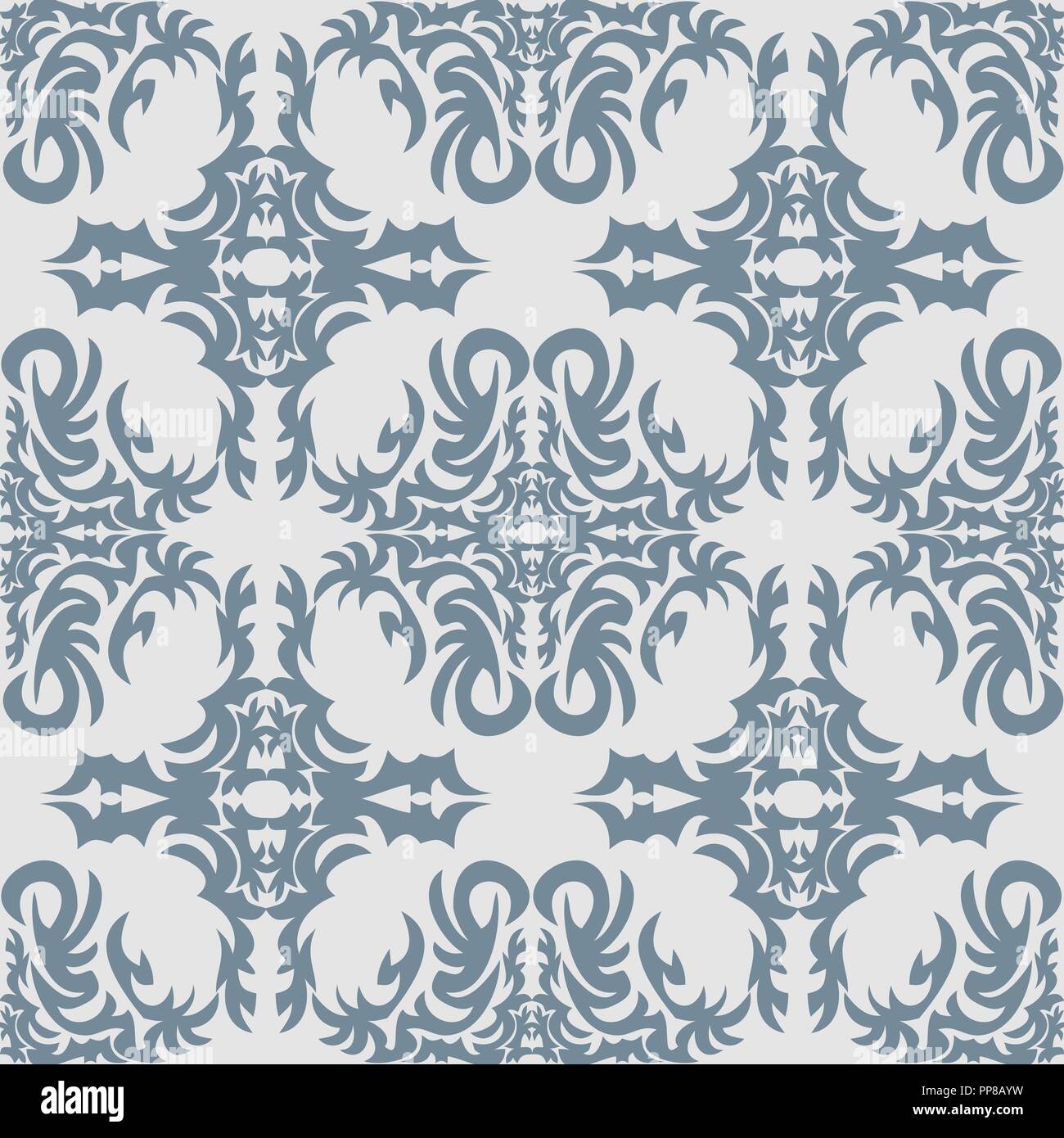Vector illustration of seamless texture with decorative ornaments Stock ...