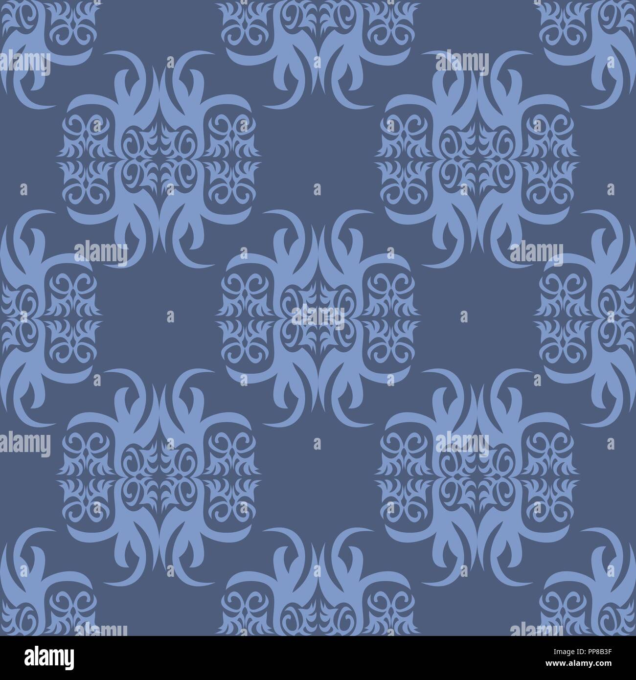 Vector illustration of seamless texture with decorative ornaments Stock ...