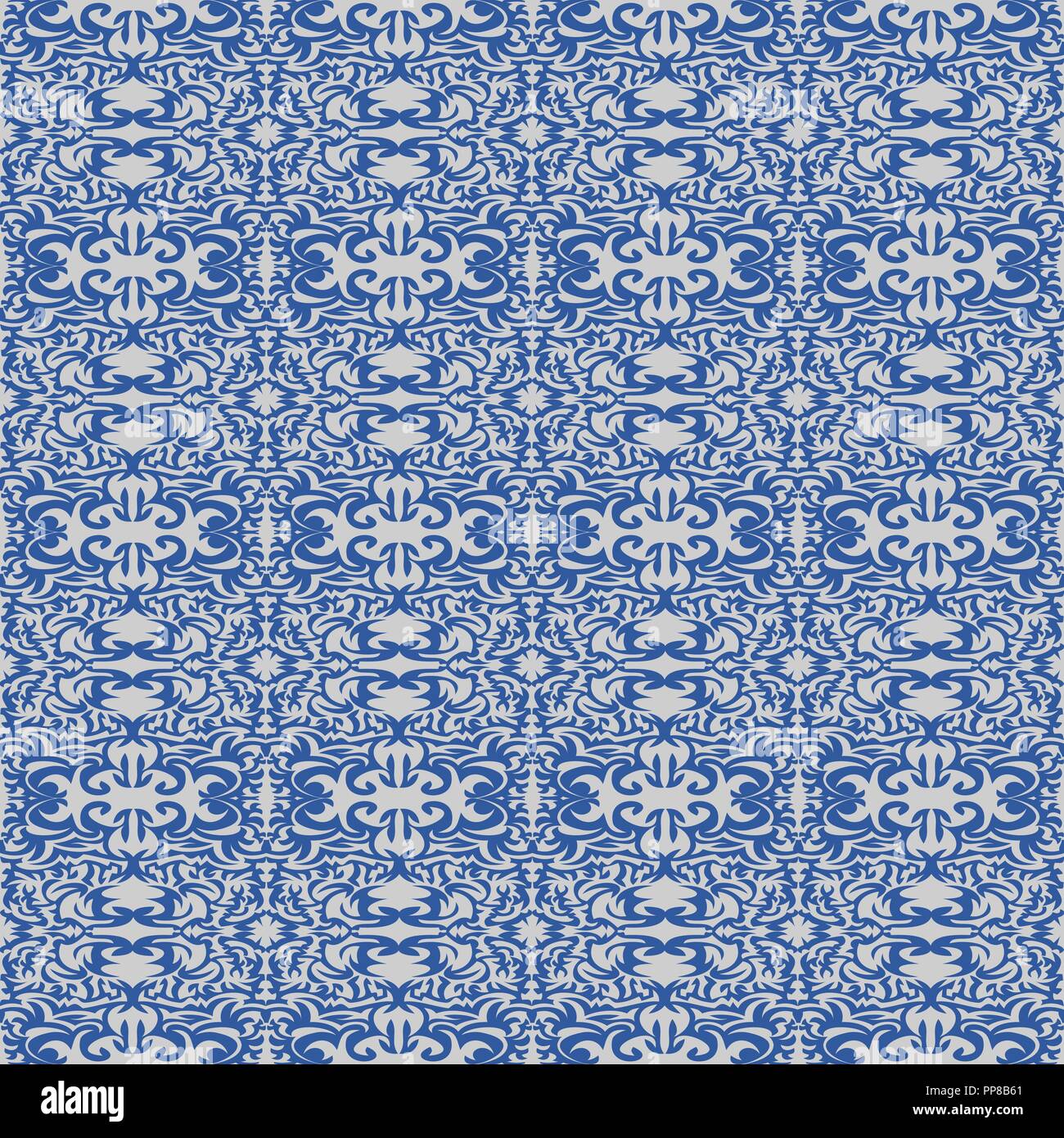 Vector illustration of seamless texture with decorative ornaments Stock ...
