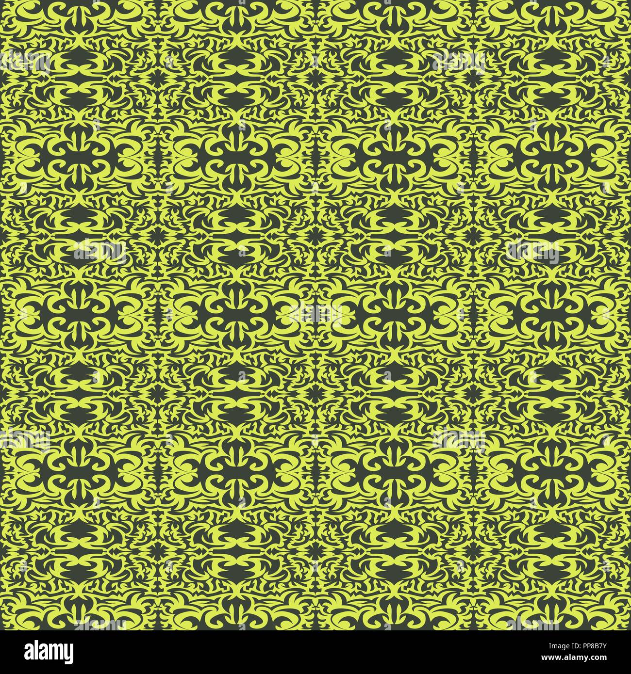 Vector illustration of seamless texture with decorative ornaments Stock ...
