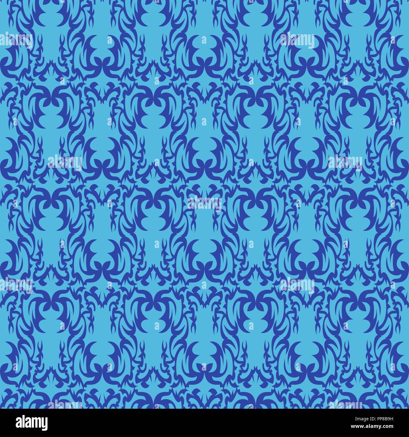 Vector illustration of seamless texture with decorative ornaments Stock ...