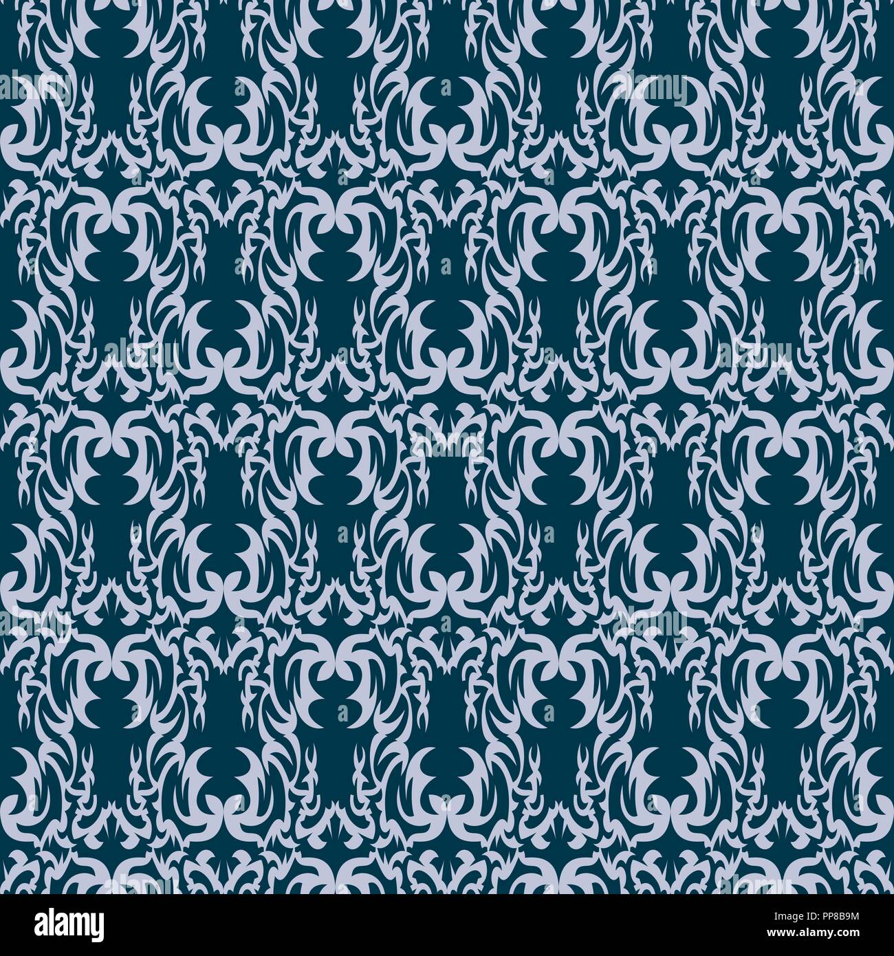 Vector illustration of seamless texture with decorative ornaments Stock ...