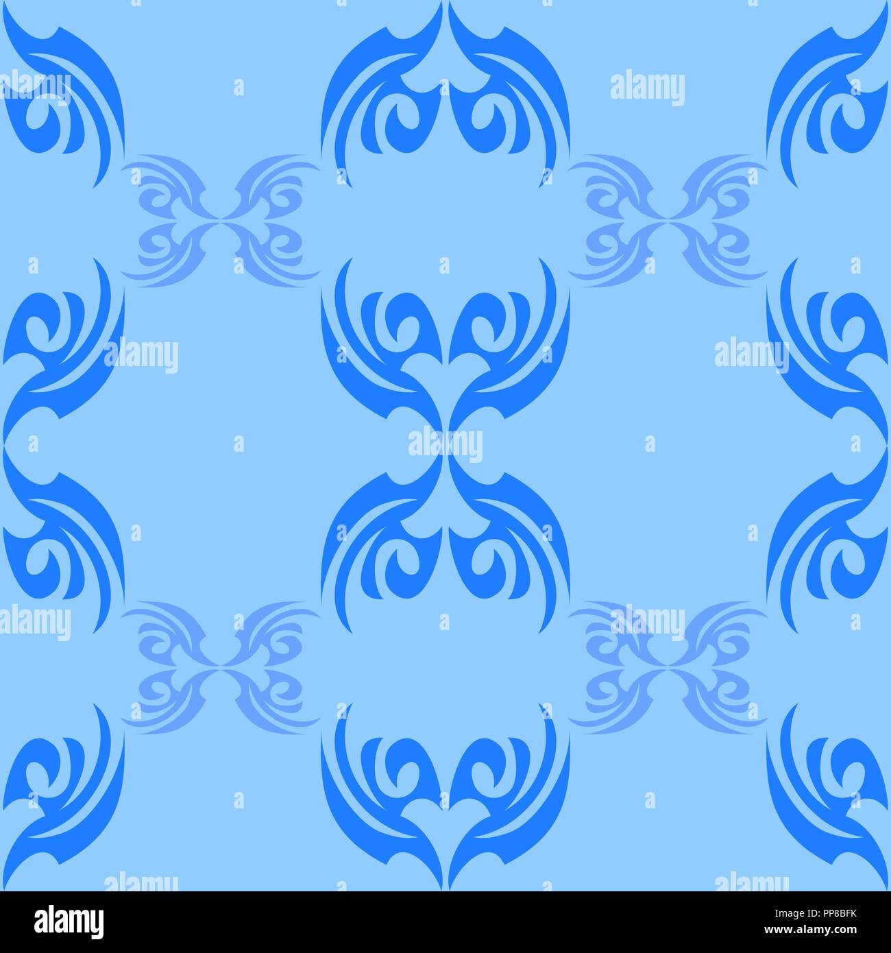 Vector illustration of seamless texture with decorative ornaments Stock ...