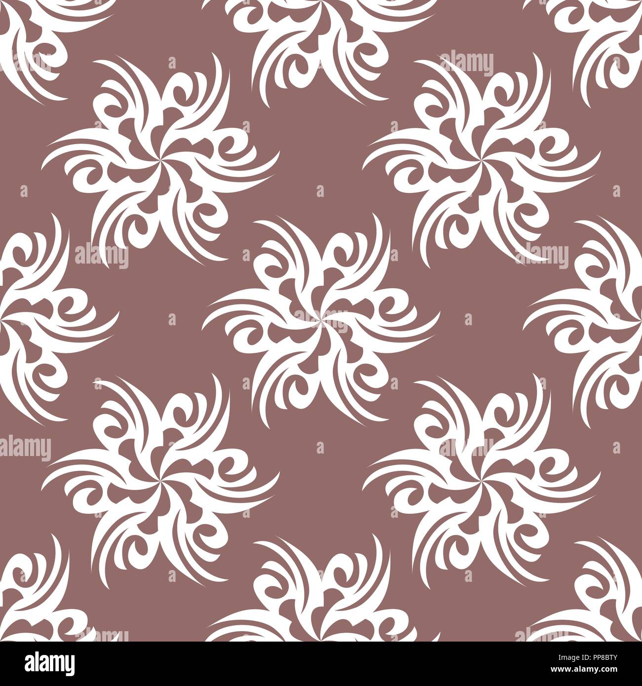 Vector illustration of seamless texture with decorative ornaments Stock ...