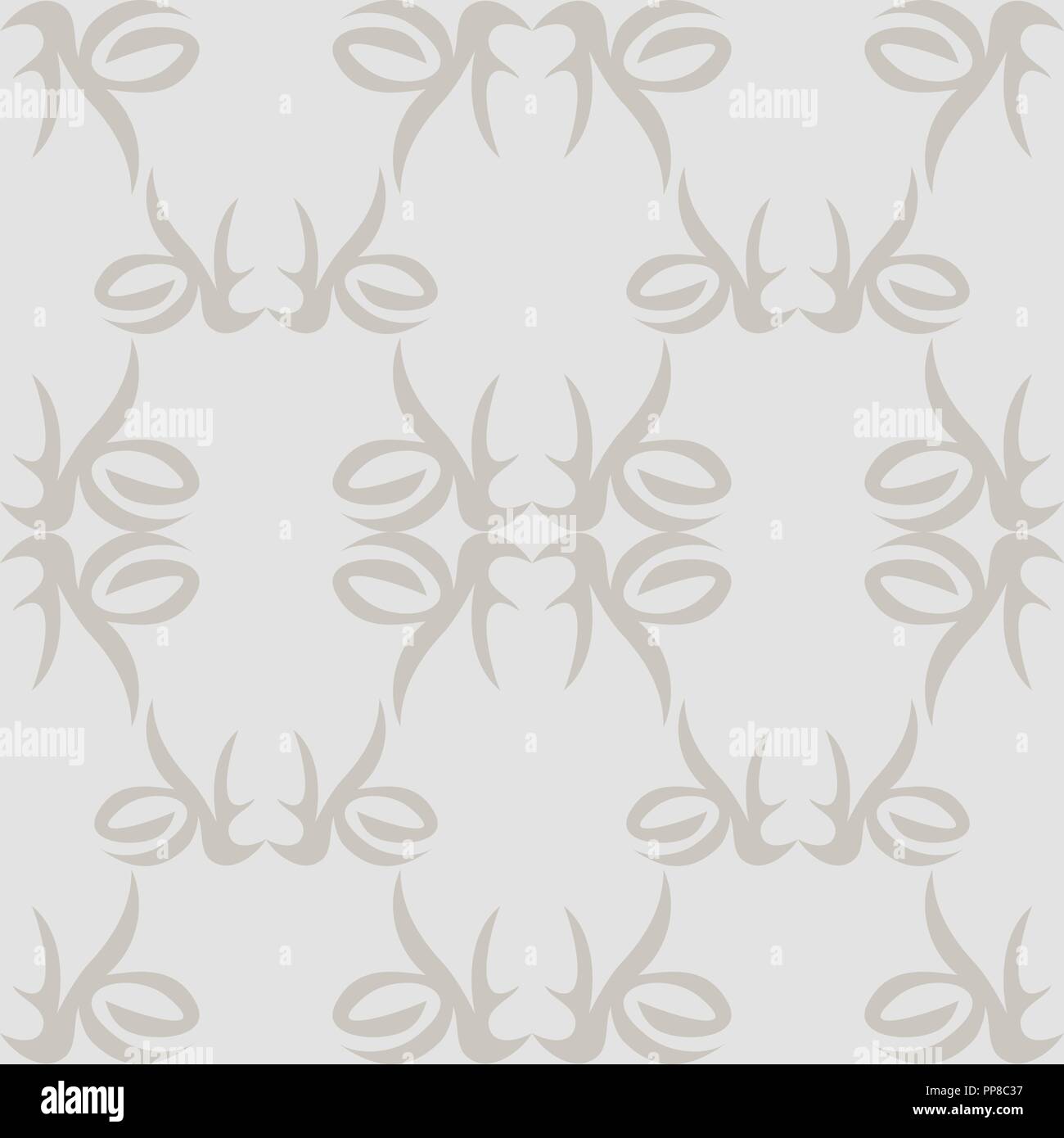 Vector illustration of seamless texture with decorative ornaments Stock ...