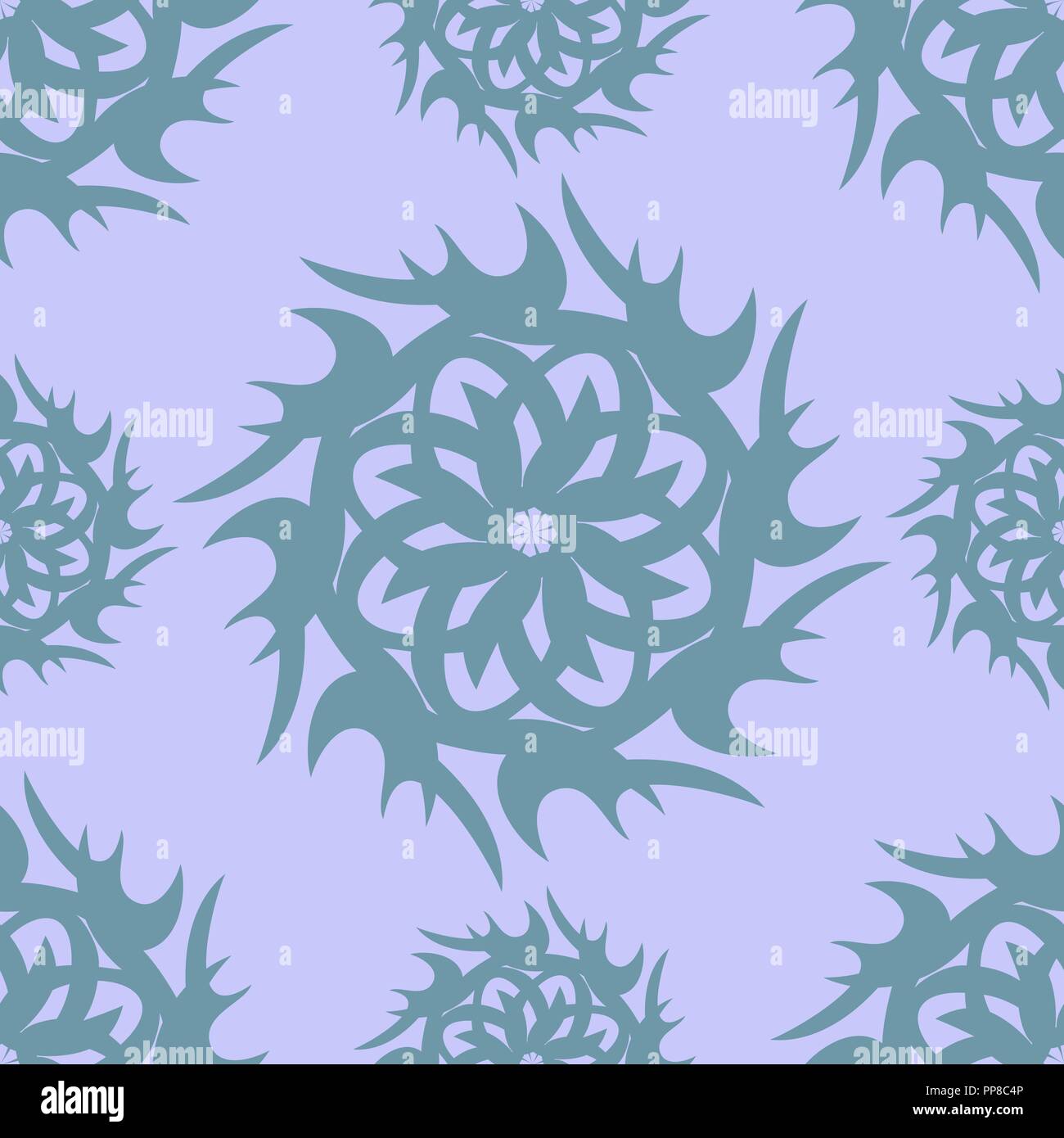 Vector illustration of seamless texture with decorative ornaments Stock ...