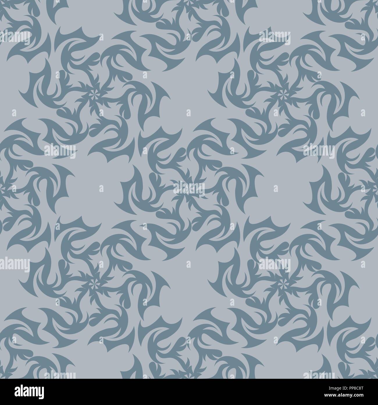 Vector illustration of seamless texture with decorative ornaments Stock ...