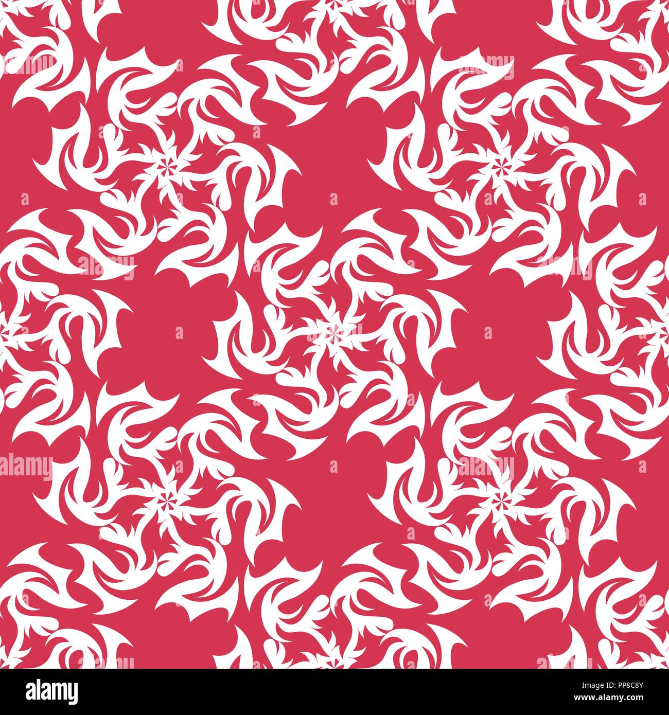 Vector illustration of seamless texture with decorative ornaments Stock ...
