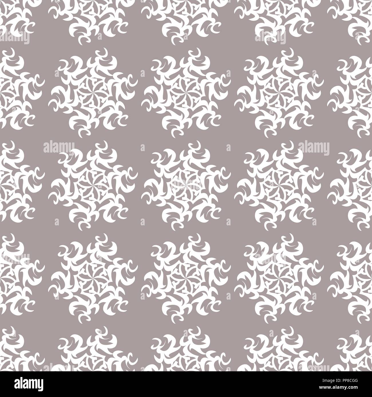 Vector illustration of seamless texture with decorative ornaments Stock ...