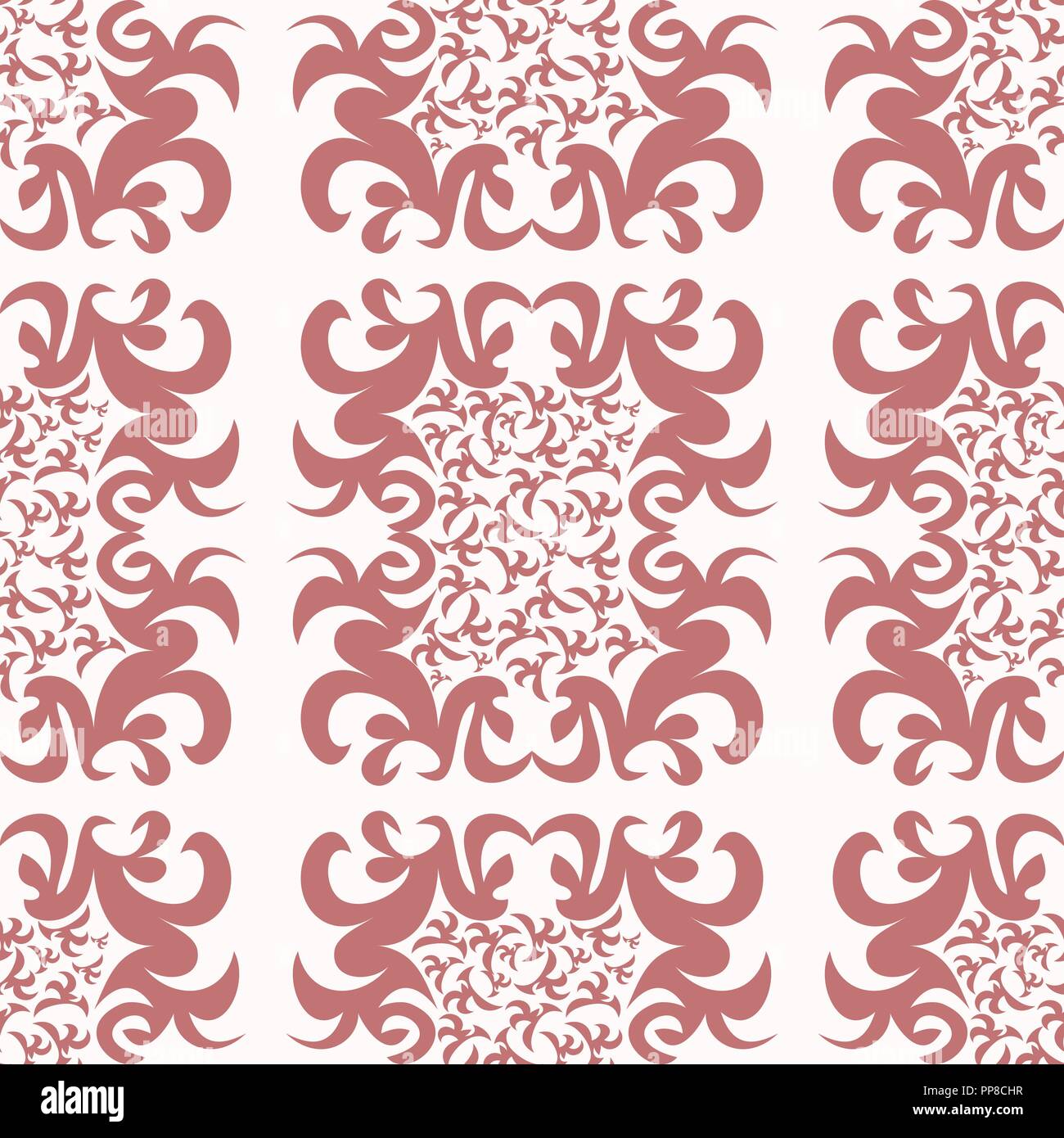 Vector illustration of seamless texture with decorative ornaments Stock ...