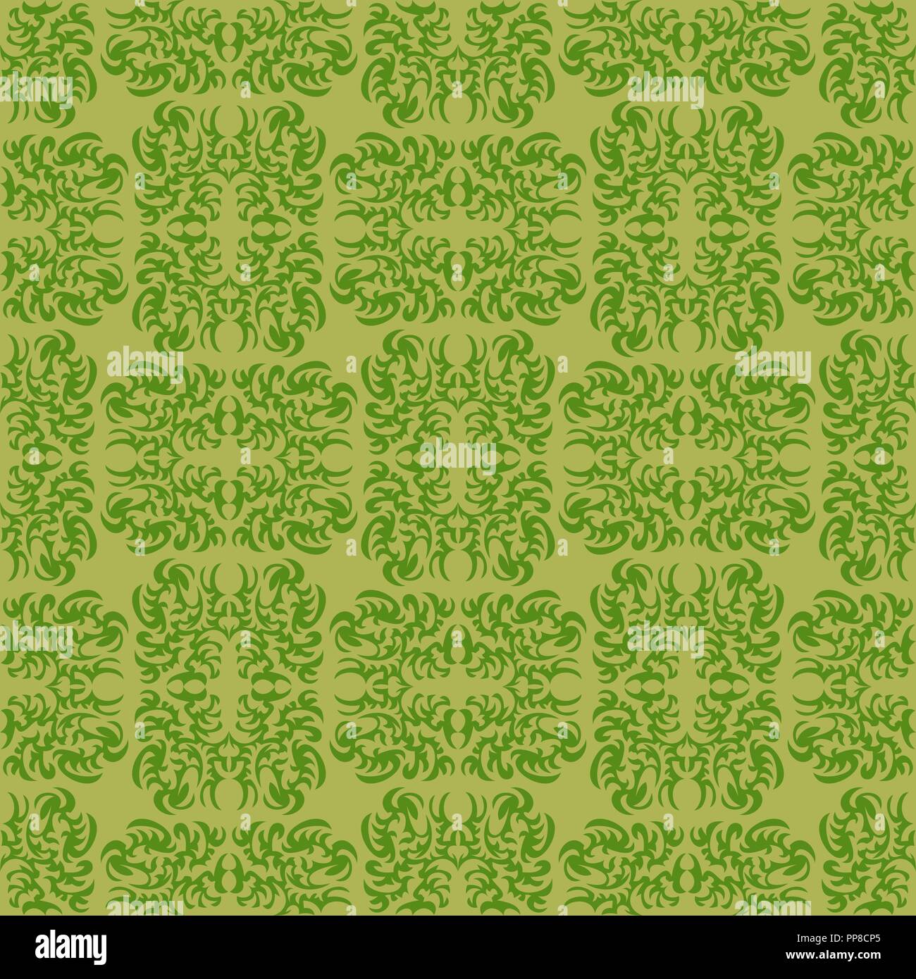 Vector illustration of seamless texture with decorative ornaments Stock ...