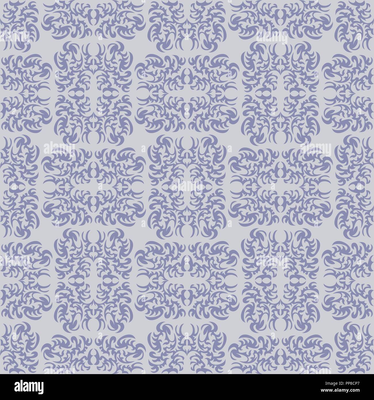 Vector illustration of seamless texture with decorative ornaments Stock ...