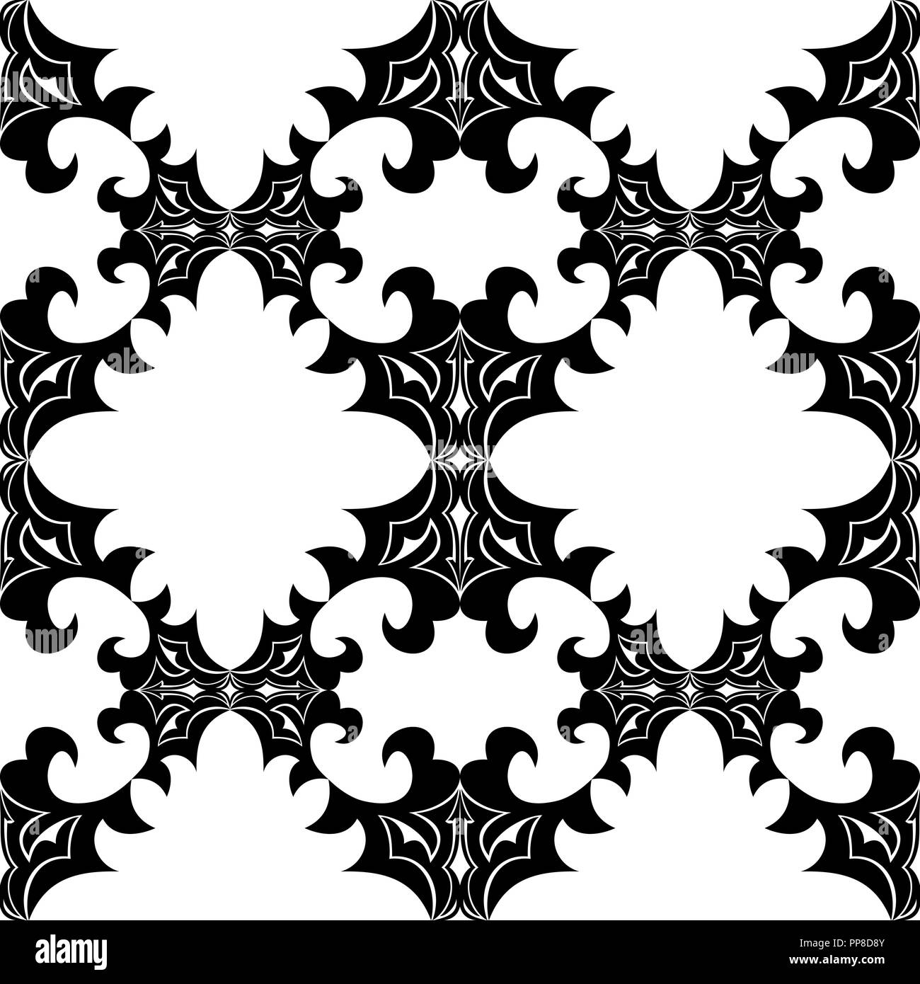 Illustration seamless texture with decorative ornaments Stock Vector ...