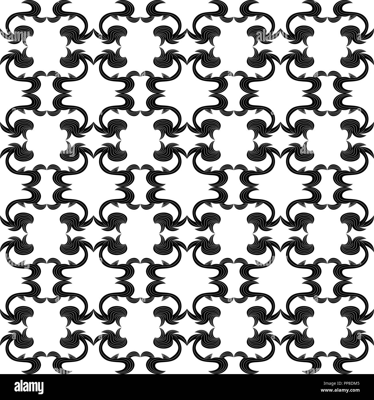 Illustration seamless texture with decorative ornaments Stock Vector ...